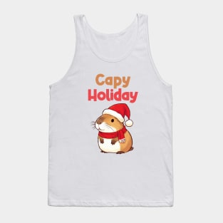 Capy Holiday Christmas Capybara Tank Top